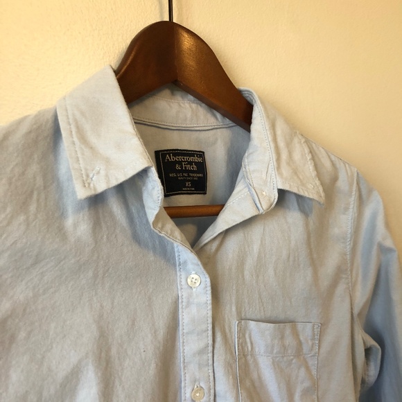 Abercrombie Oxford Shirt in Light Blue - Picture 4 of 5